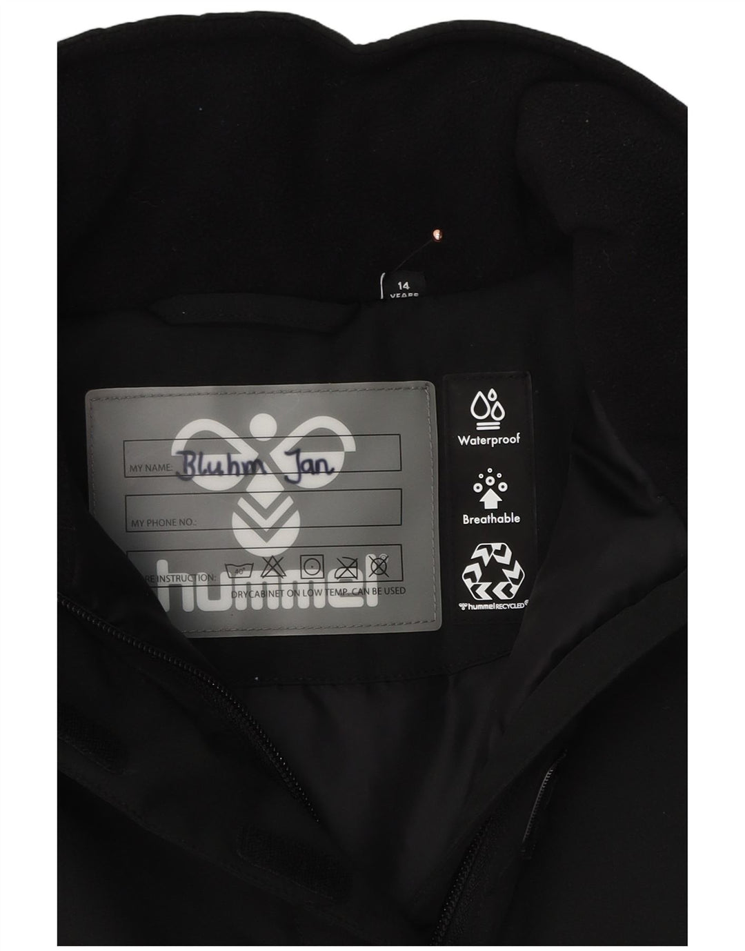 Hummel Chaqueta anorak gráfica para niños 13-14 años Negro