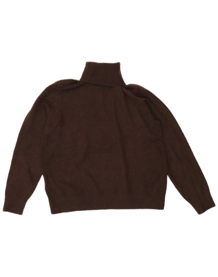 Marks & Spencer Suéter tipo jersey con cuello vuelto para mujer UK 44 Marrón medio