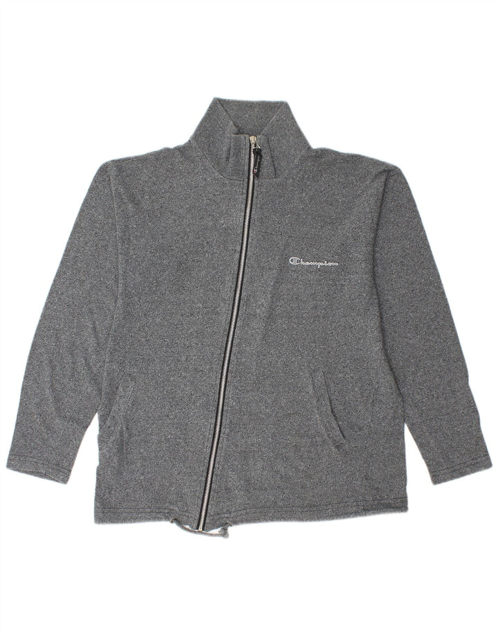 Champion Chaqueta de chándal para mujer UK 40 Algodón moteado gris medio