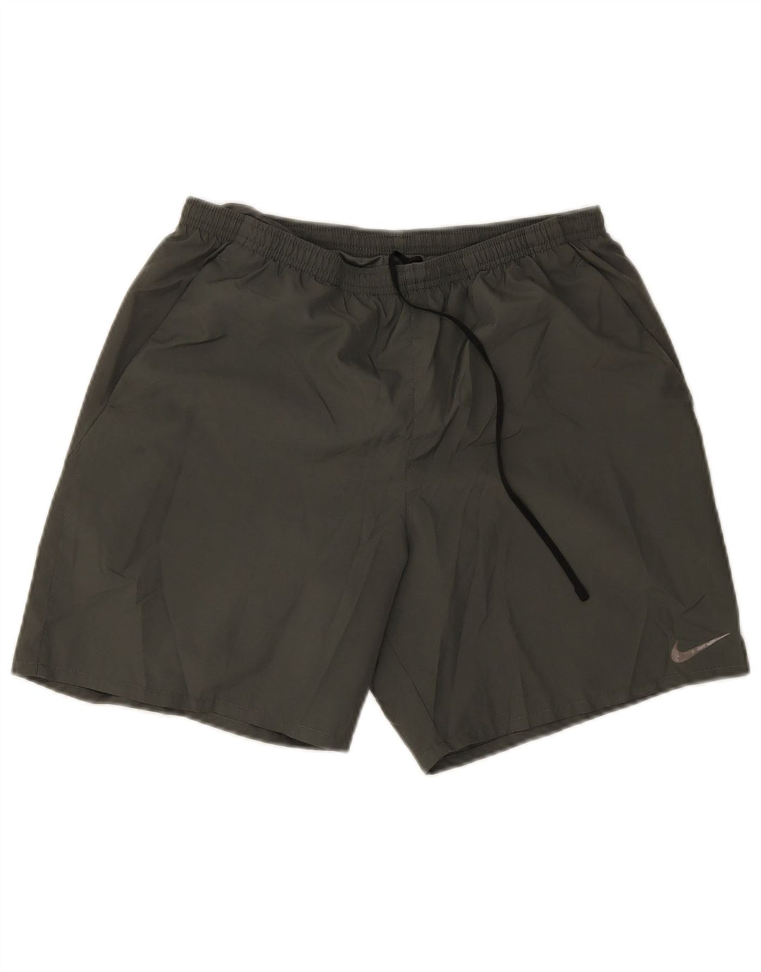 Nike - Pantalones cortos deportivos Dri Fit para hombre, poliéster verde grande