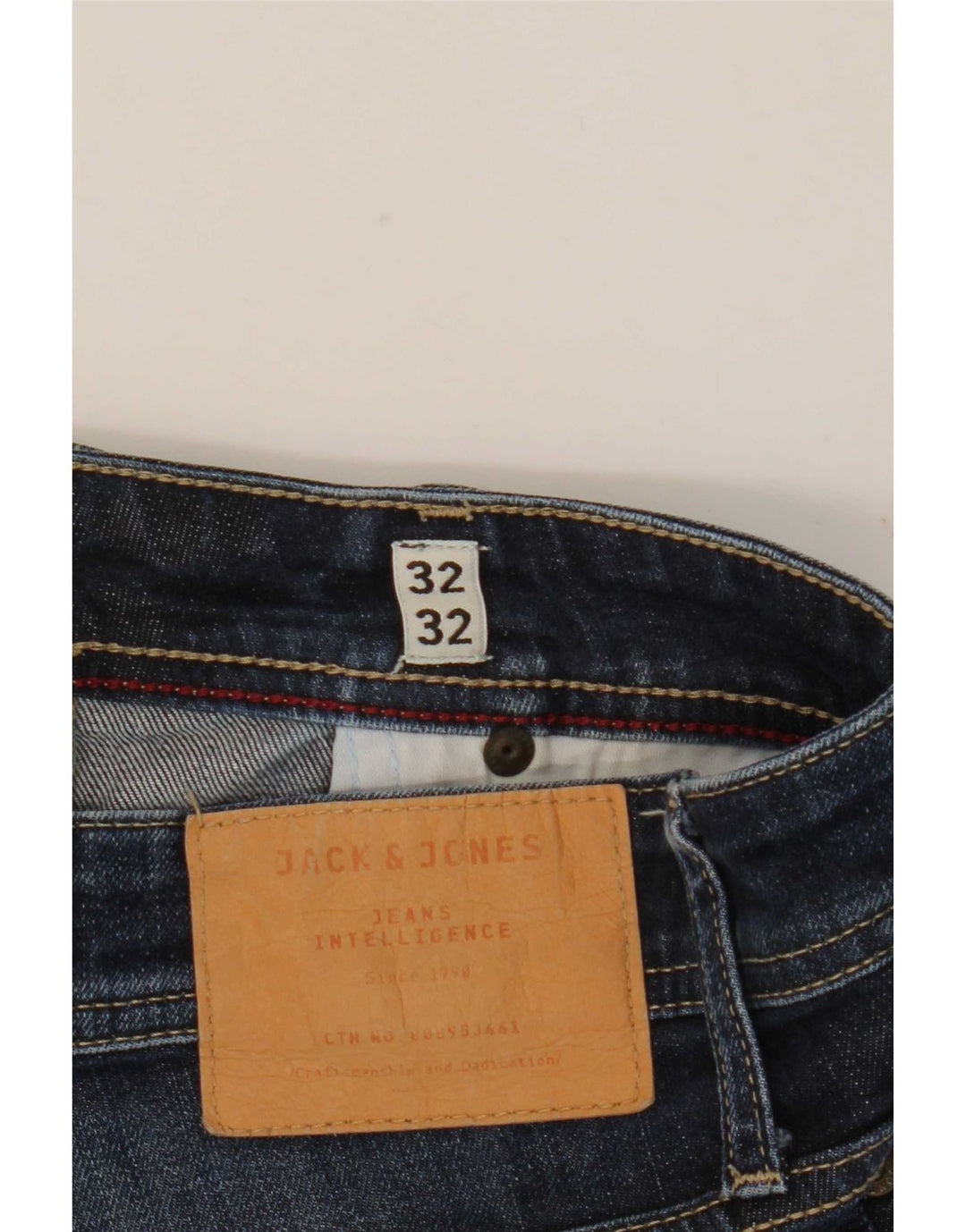 Jack & Jones Vaqueros rectos de corte regular Clark para hombre W32 L32 Azul