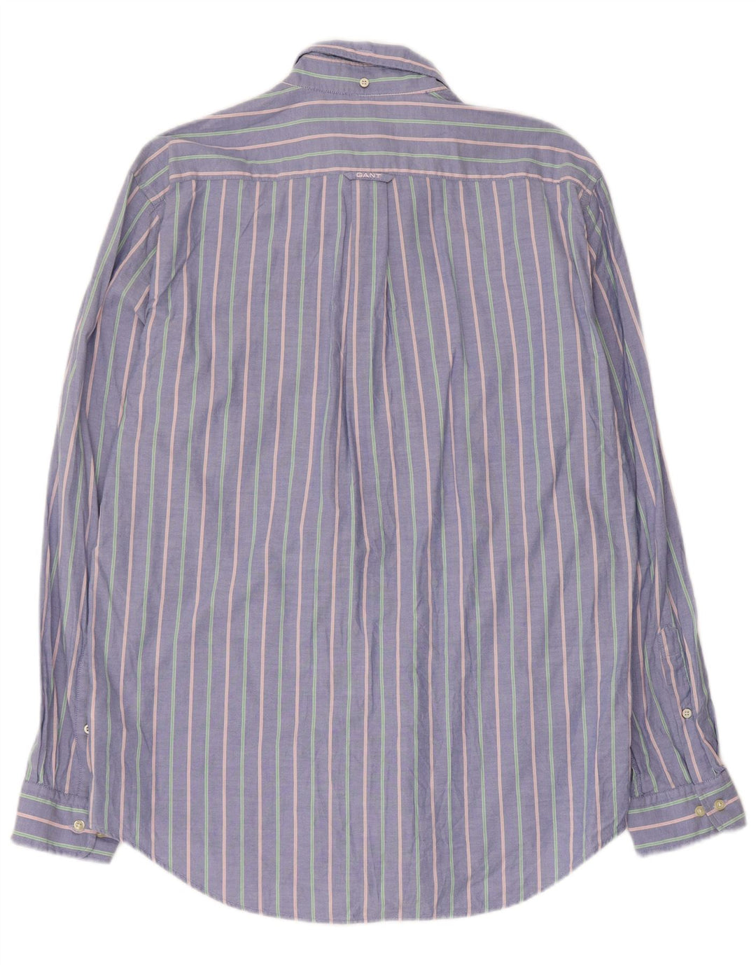 Camisa Gant Regular Fit De Algodón A Rayas Azul Grande |