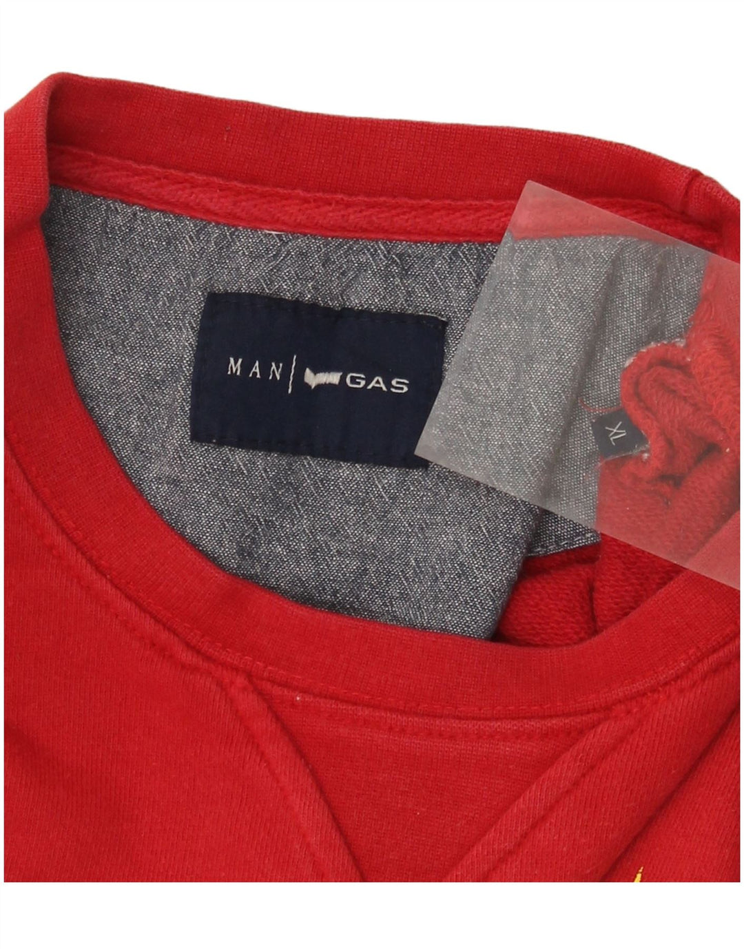 Gas Hombre Sudadera Gráfica Jumper XL Rojo