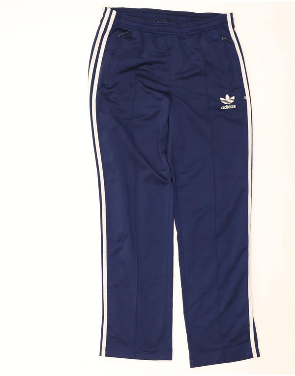 Adidas Pantalones de chándal para hombre UK 36/38 Small Azul marino Poliéster