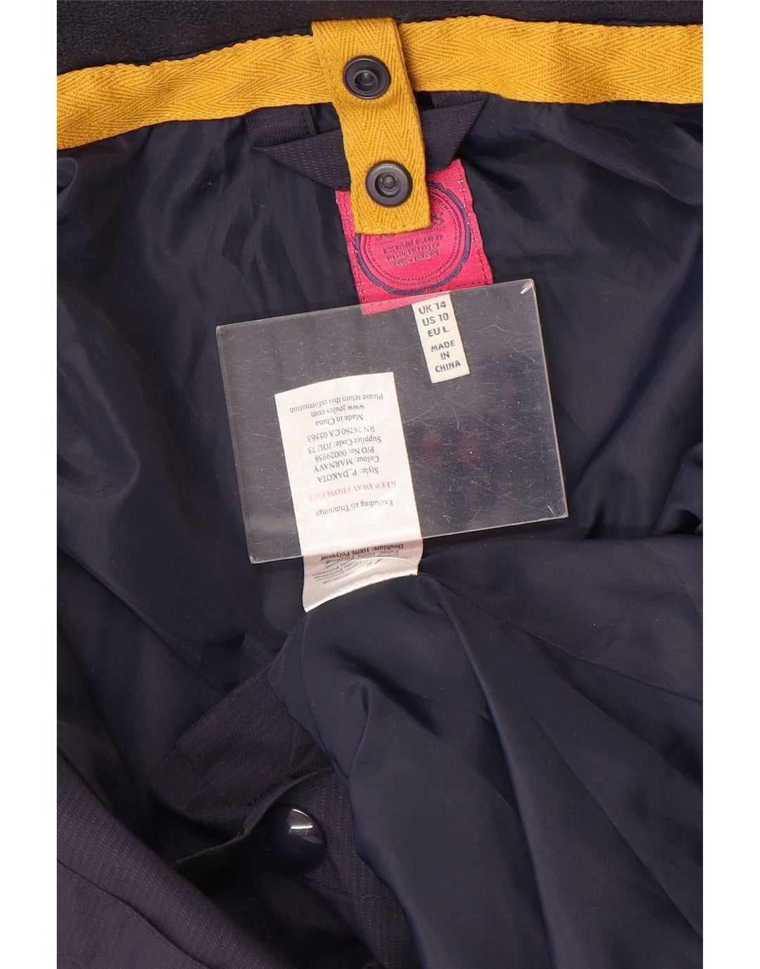 Chaqueta utilitaria para mujer Joules UK 44 Grande Poliéster azul marino