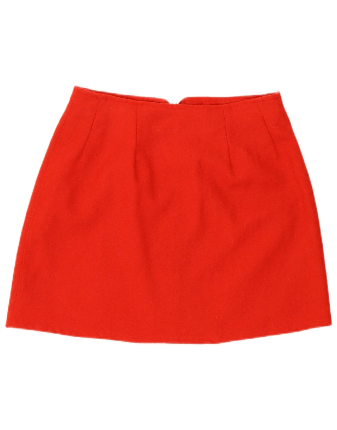 Vintage Mujer Mini Falda Mediana W28 Rojo
