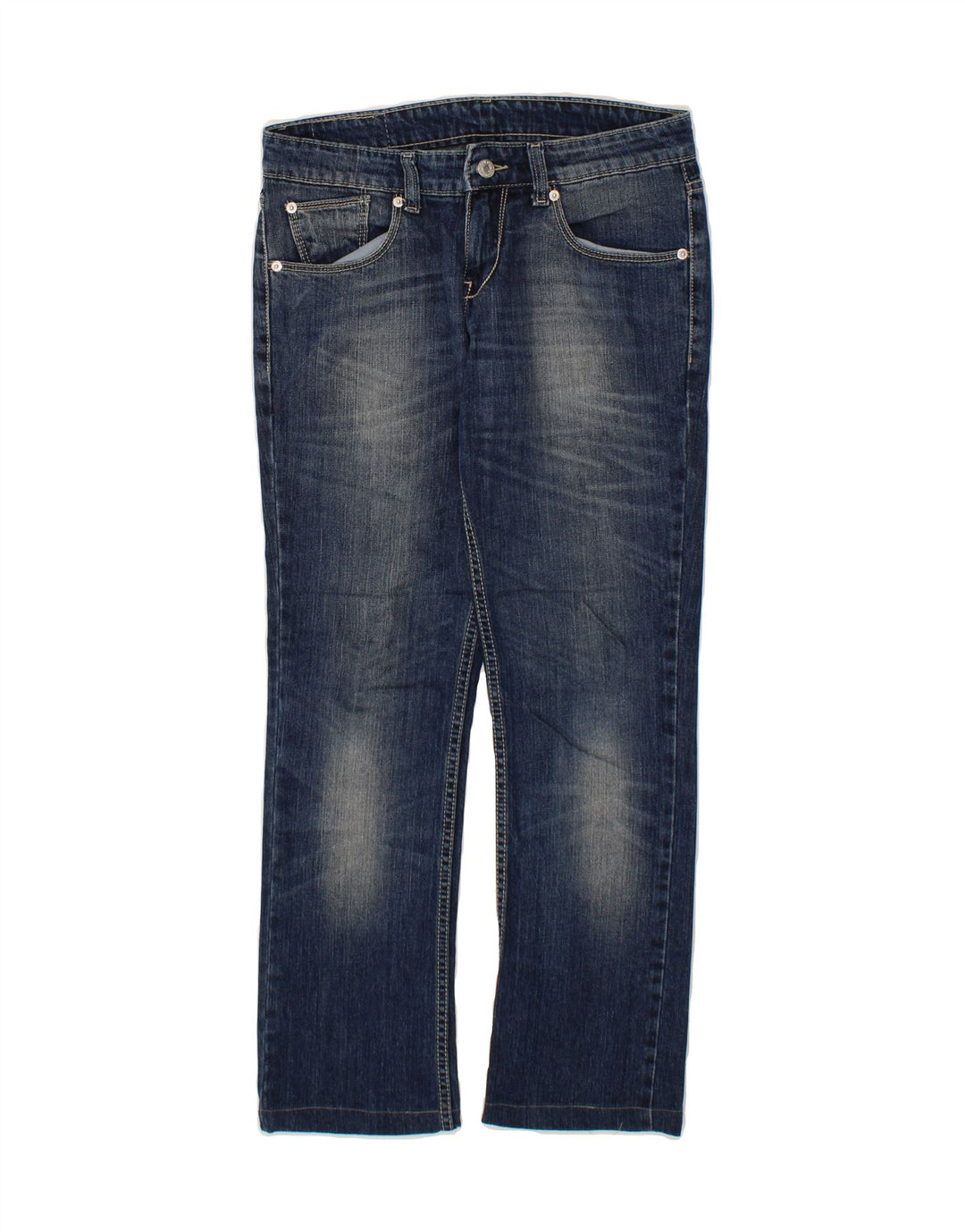 LEVI'S Womens 597 Straight Jeans W28 L26 Blue Vintage Levi's and Second-Hand Levi's from Messina Hembry 