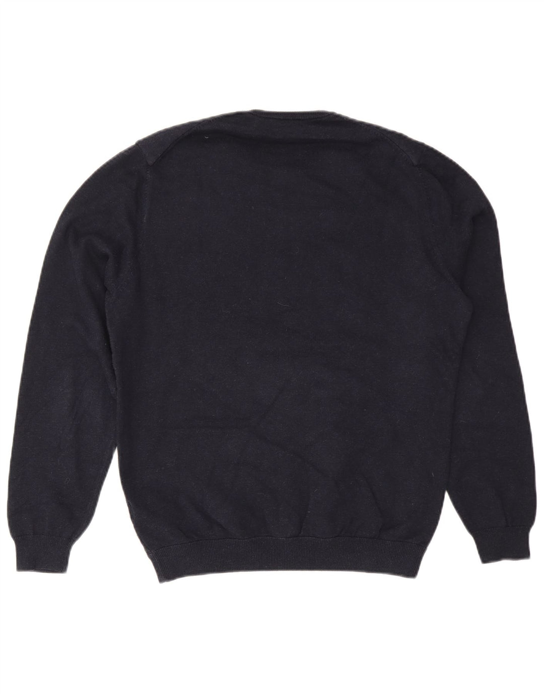 Massimo Dutti Jersey Cuello Redondo Hombre Medio Azul Marino Algodón