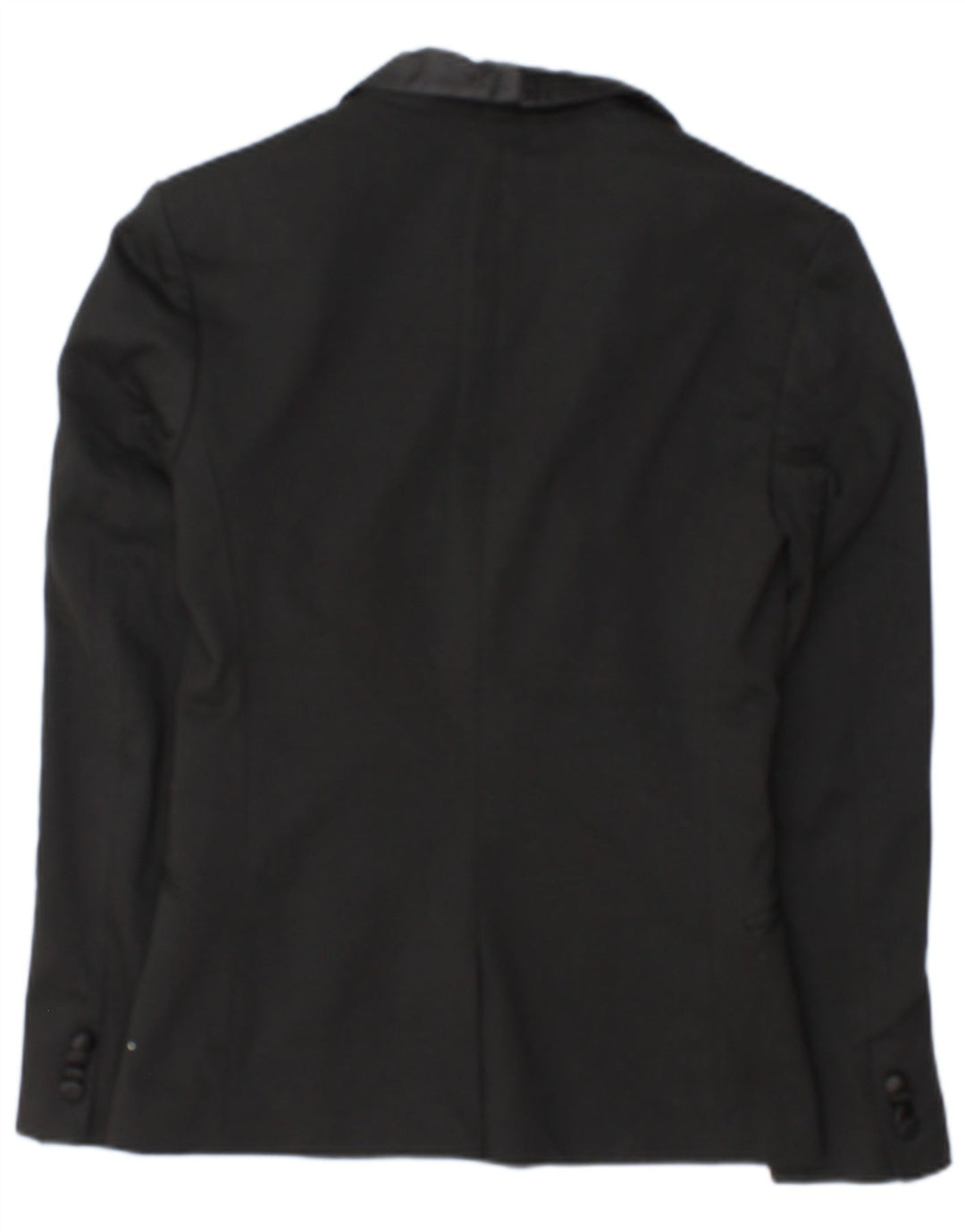 Zara Chaqueta tipo blazer con 1 botón para hombre UK 36 Small Poliéster negro