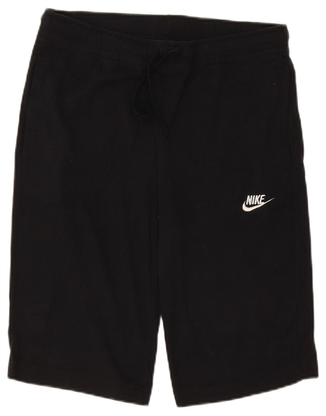 Nike - Pantalones cortos deportivos para hombre, talla pequeña, algodón negro