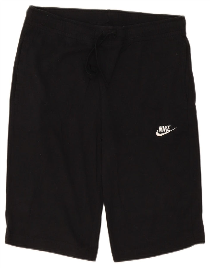 Nike - Pantalones cortos deportivos para hombre, talla pequeña, algodón negro