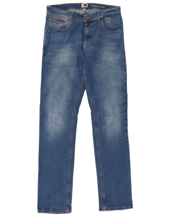 Tommy Hilfiger Vaqueros rectos regulares Ryan para hombre W32 L32 Algodón azul