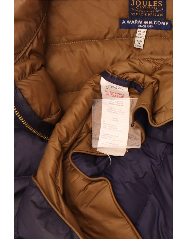 Chaqueta Acolchada Mujer Joules ES 40 XL Poliamida Azul Marino