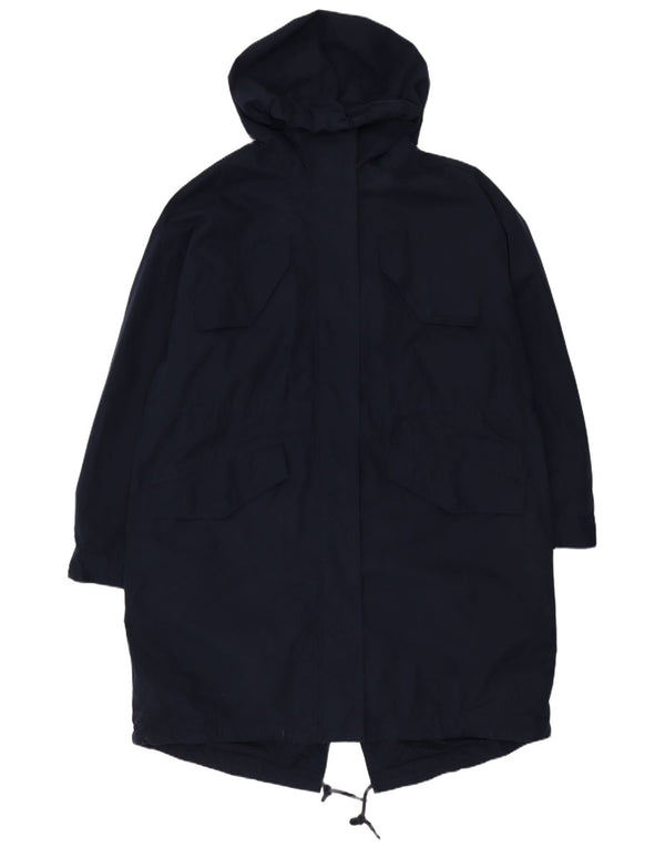 Marks & Spencer Chaqueta Parka Extragrande con Capucha para Mujer UK 44 Medium Azul Marino