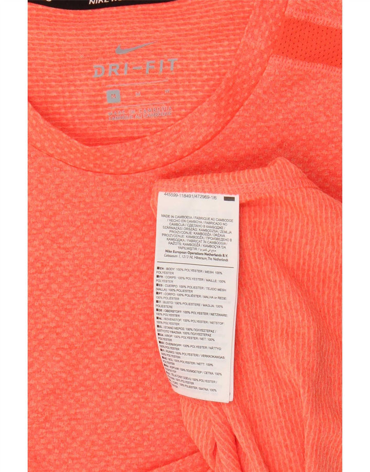Camiseta Nike Dri Fit para hombre Top Naranja medio Poliéster