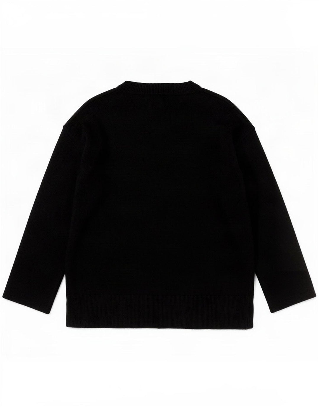Massimo Dutti Jersey con Cuello en V para Mujer UK 40 Small Lana Negra
