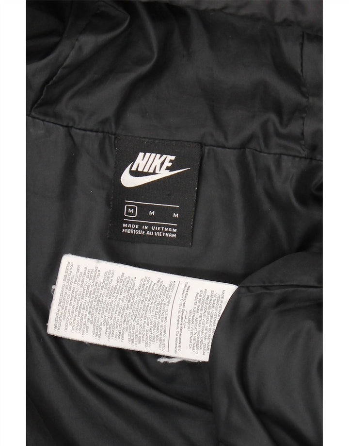 Nike Chaqueta acolchada con capucha para niños 10-11 años Mediana Negro Poliéster