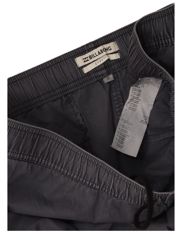 BILLABONG Pantalones cortos casuales para hombre grande W34 algodón azul marino