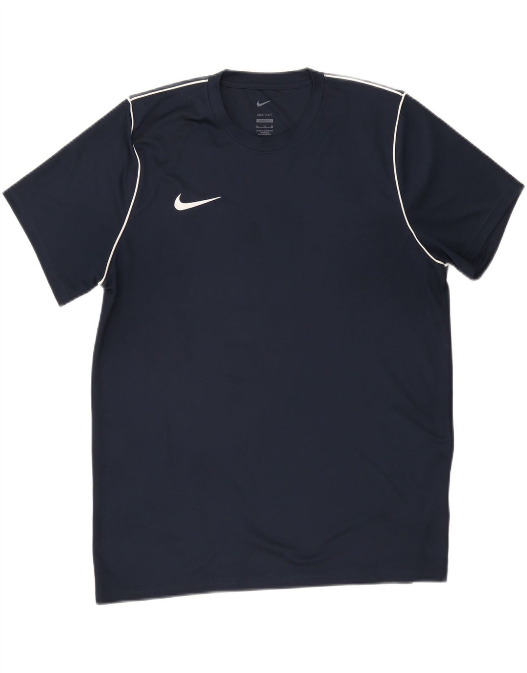 Nike Camiseta Dri Fit Slim Fit para Hombre Top XL Poliéster Azul Marino