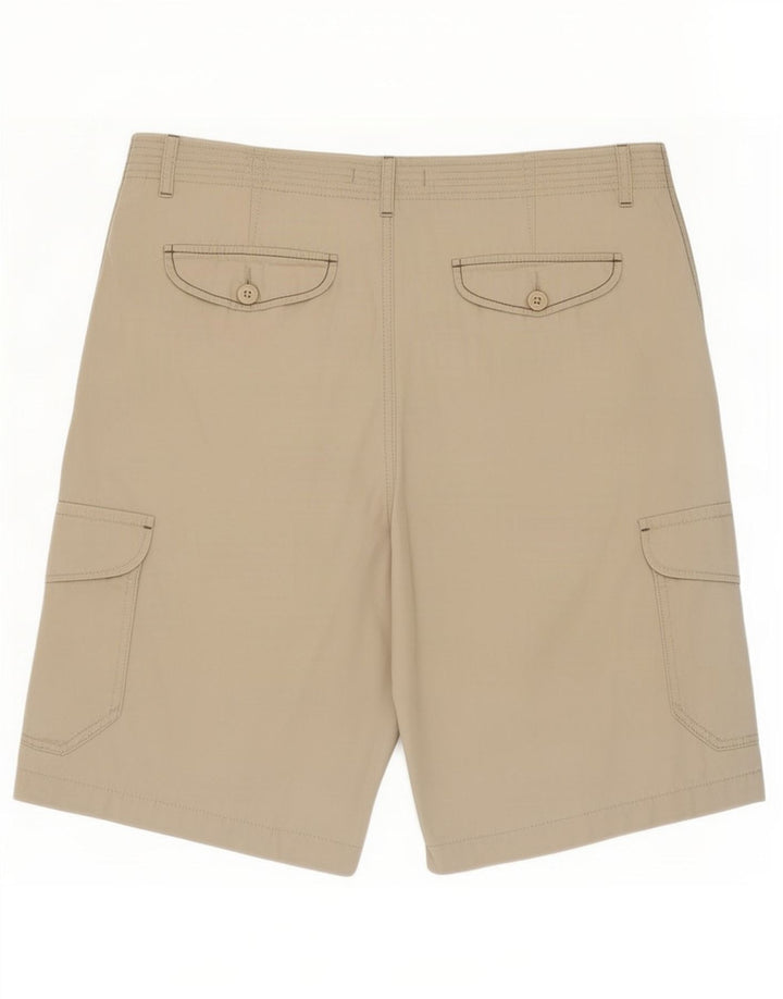 Marks & Spencer Pantalones Cortos Cargo para Hombre Grande W34 Algodón Beige