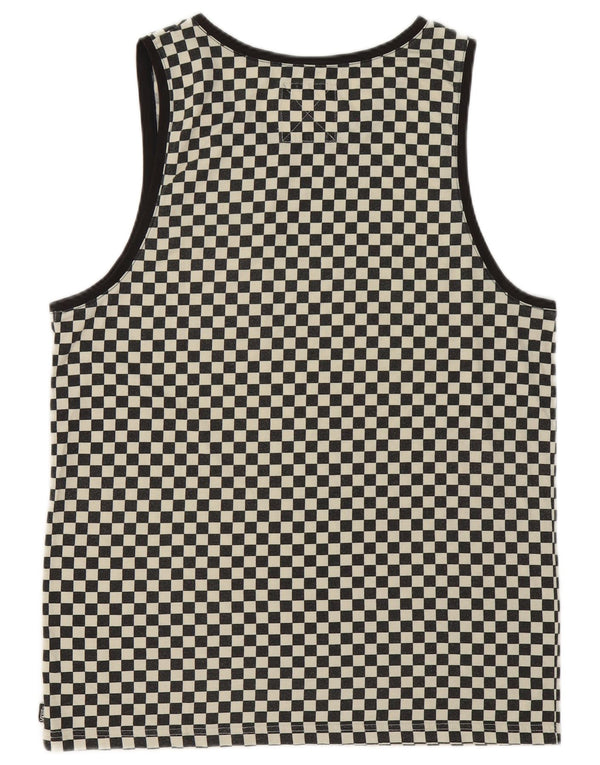 Vans Hombre Chaleco Top Grande Gris Geométrico