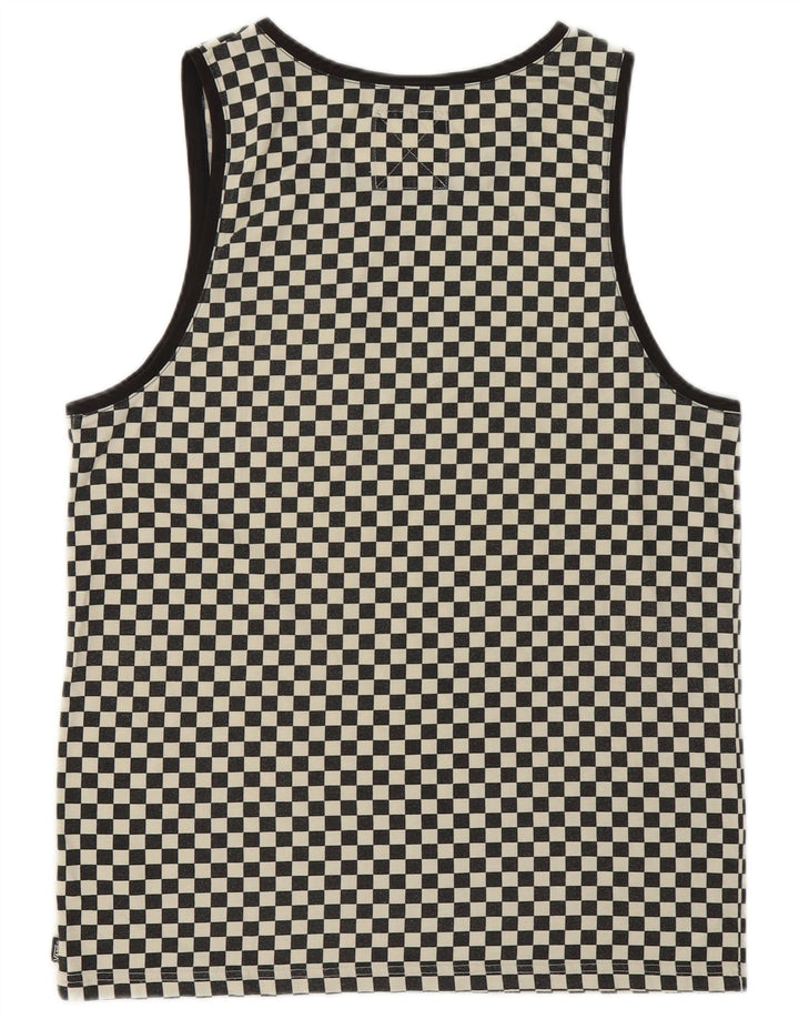 Vans Hombre Chaleco Top Grande Gris Geométrico