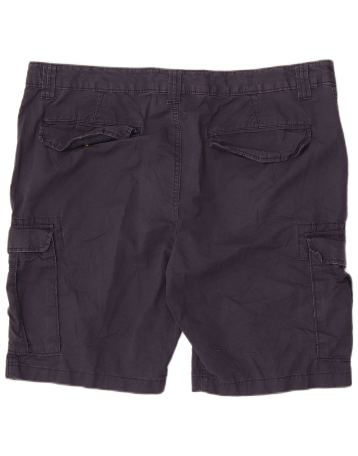 Marks & Spencer Pantalones cortos tipo cargo para hombre W40 XL Algodón azul marino