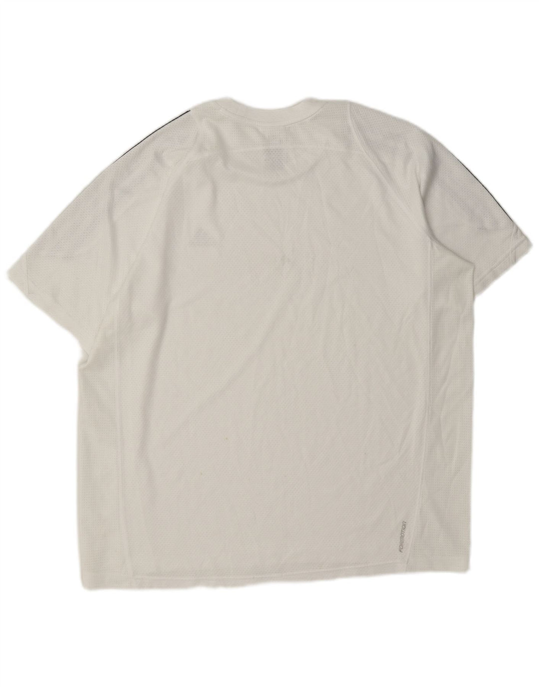 Adidas Mens Climacool Camiseta Top Grande Poliéster Blanco