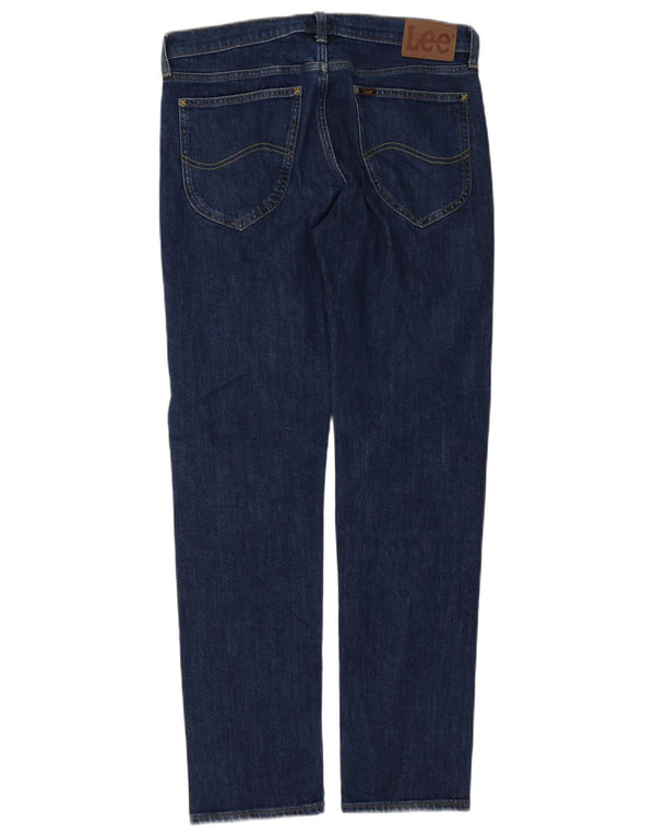 Vaqueros Lee Daren Zip Fly Rectos para Hombre W32 L32 Algodón Azul
