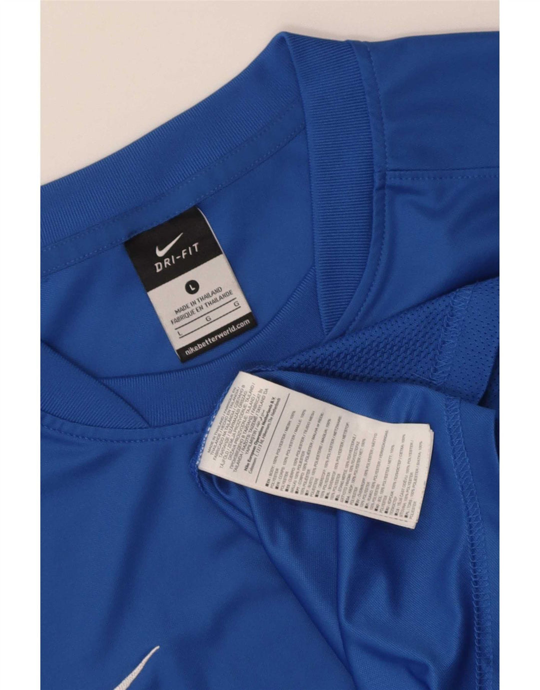 Nike - Camiseta Dri Fit para hombre, talla grande, poliéster azul