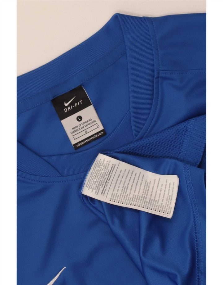Nike - Camiseta Dri Fit para hombre, talla grande, poliéster azul