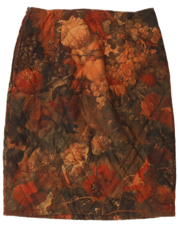 Fiorella Rubino Falda lápiz de cintura alta para mujer UK 44 Large W28 Multicolore
