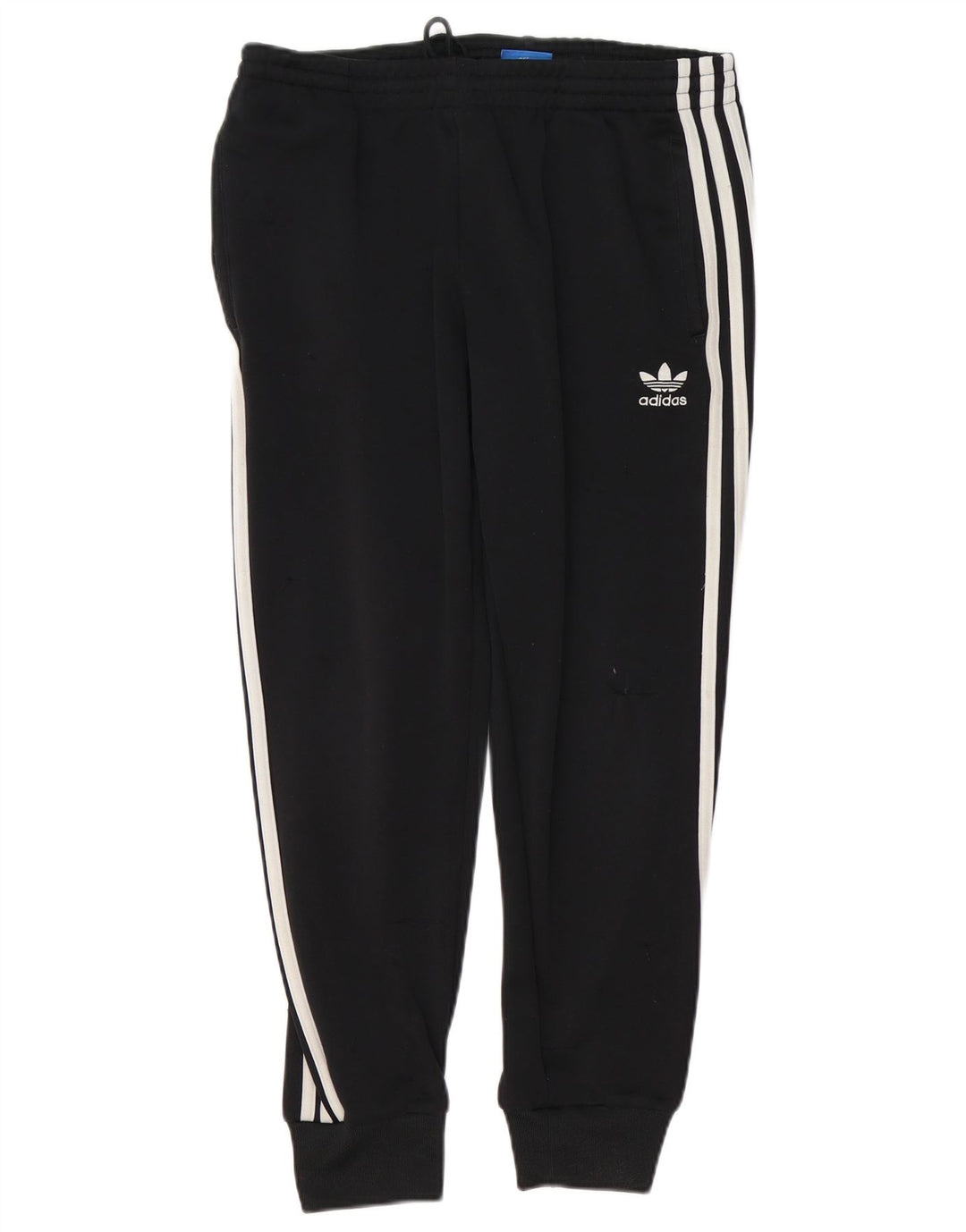 ADIDAS Pantalones de chándal para mujer Joggers UK 12 Mediano Negro Poliéster