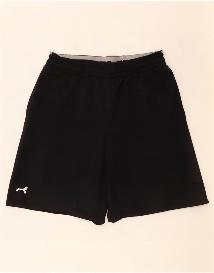 Under Armour Pantalones cortos deportivos con estampado holgado y ajuste holgado para hombre Negro mediano