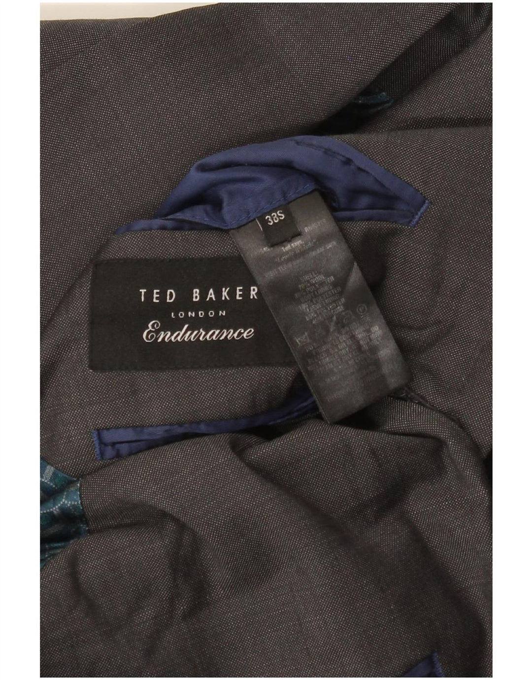 Ted Baker Chaqueta tipo blazer de corte slim con 2 botones para hombre UK 38 Lana gris medio