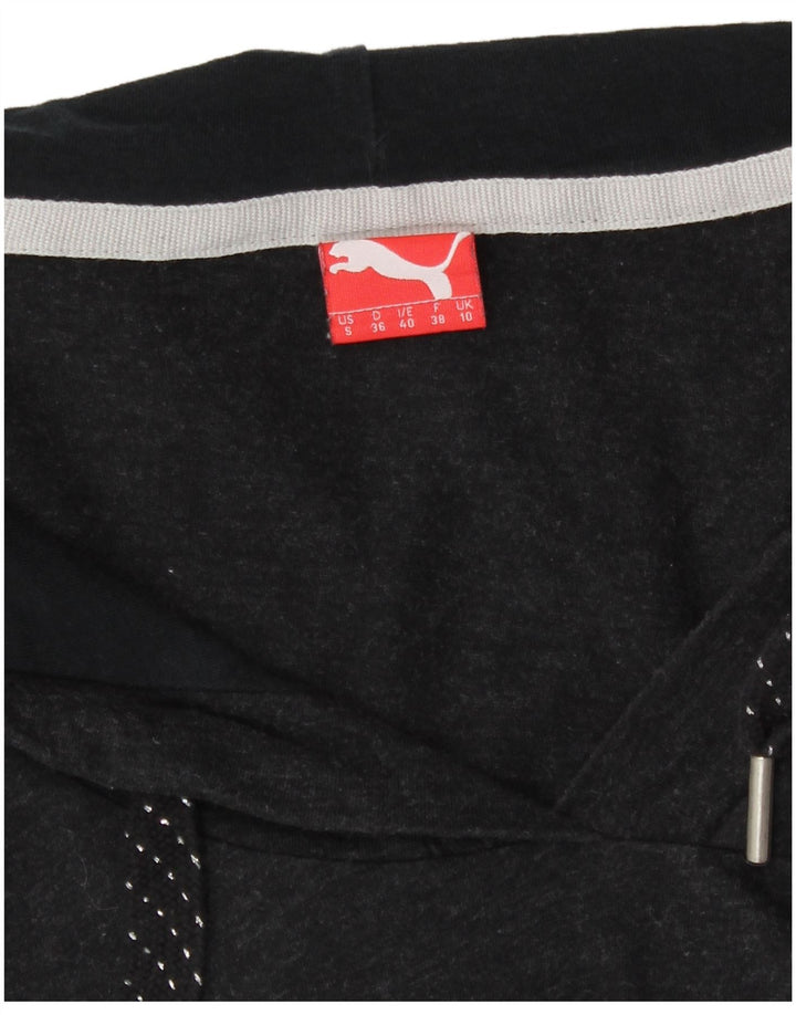Puma Camiseta extragrande con capucha para mujer, manga larga, talla 10, color gris