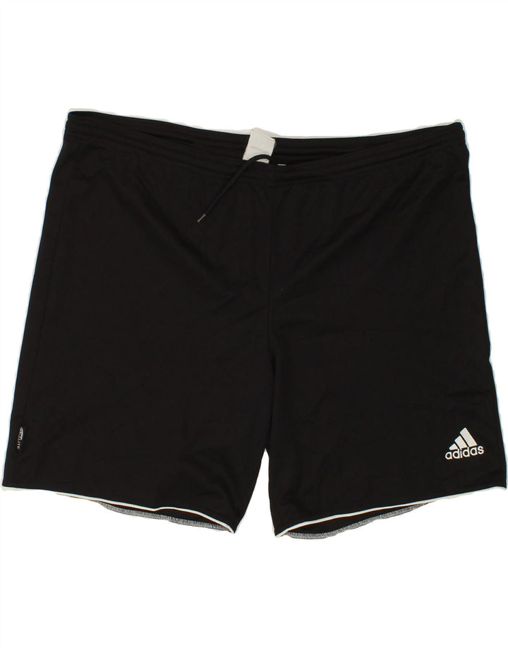 ADIDAS Mens Sport Shorts Large Black Polyester Vintage Adidas and Second-Hand Adidas from Messina Hembry 