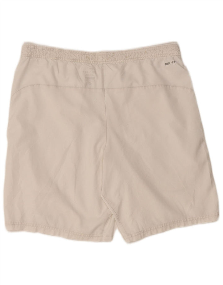 NIKE Mens Dri Fit Sport Shorts Small  White