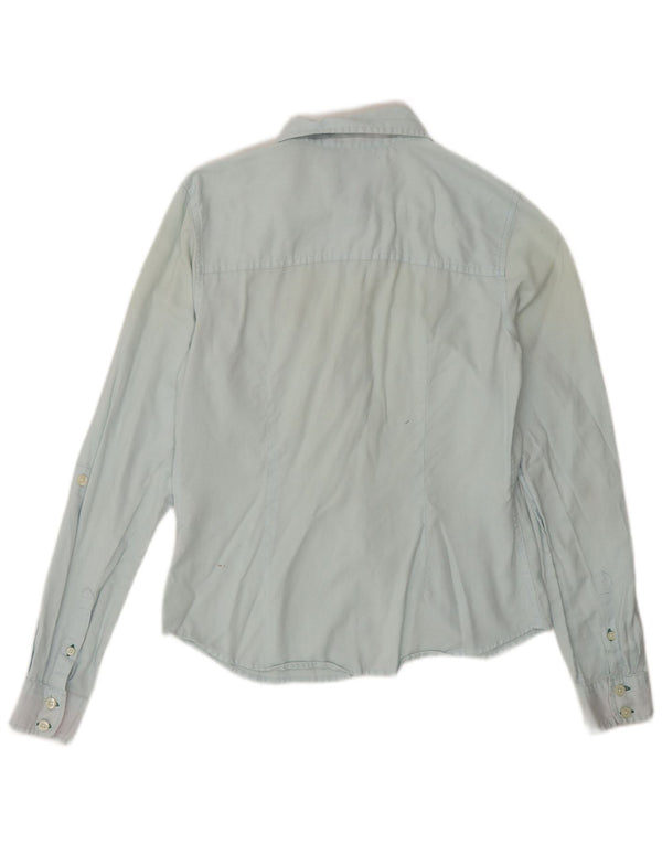 TOMMY HILFIGER Camisa para mujer US 4 Small Azul Algodón