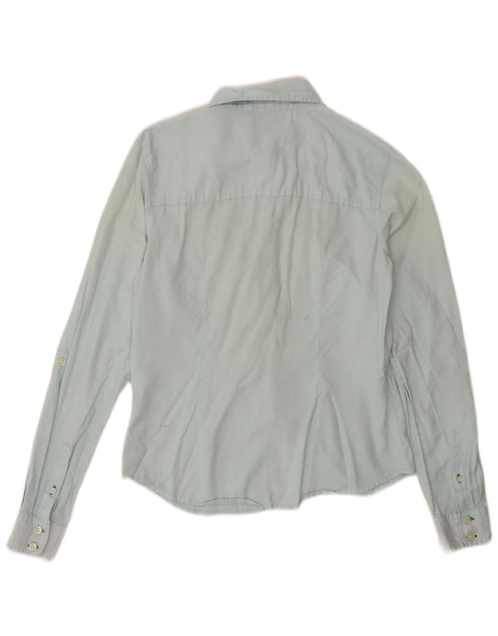 TOMMY HILFIGER Camisa para mujer US 4 Small Azul Algodón