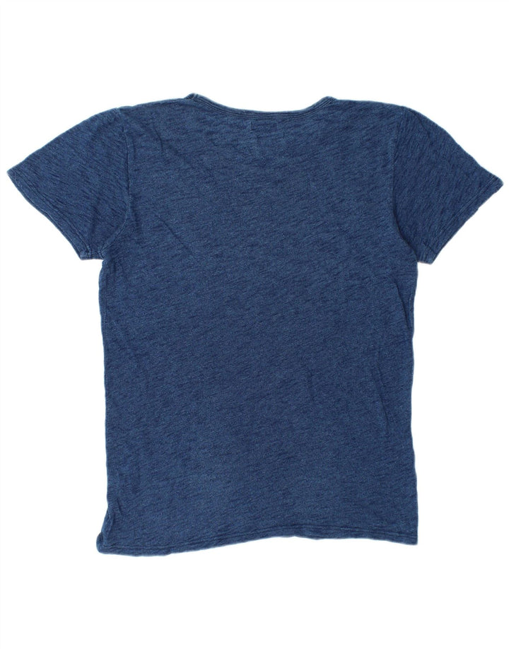 Rifle Camiseta gráfica para hombre Top mediano azul marino moteado