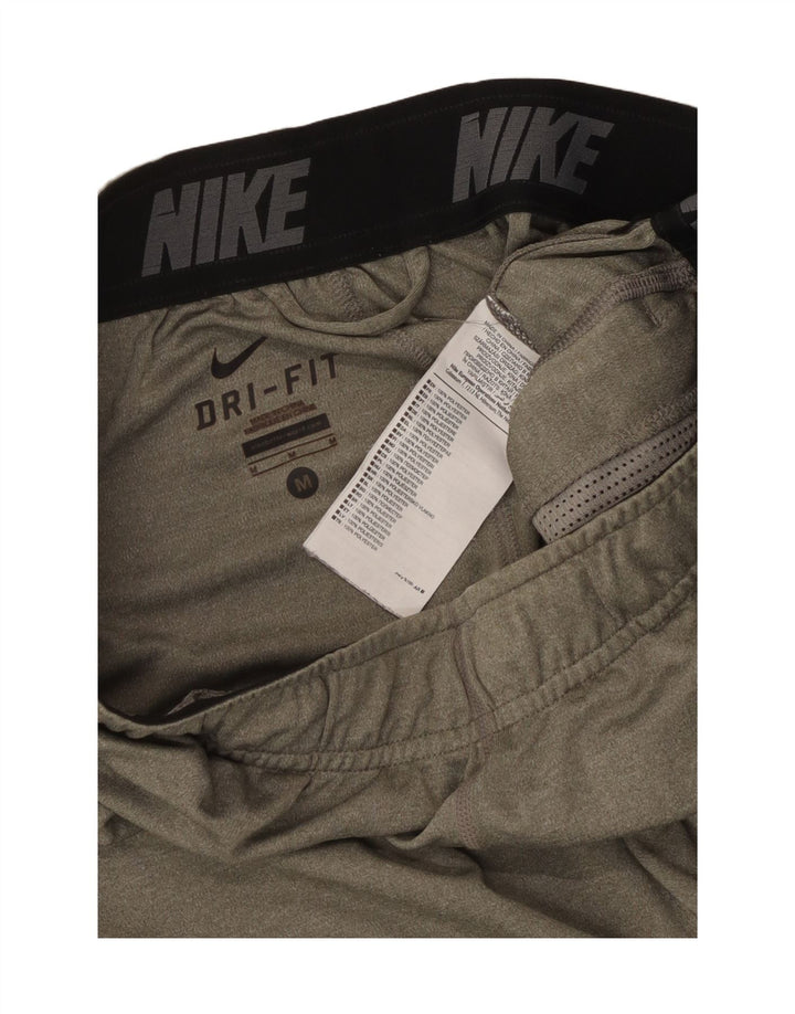 Pantalones cortos deportivos Nike Dri Fit para hombre Poliéster caqui mediano