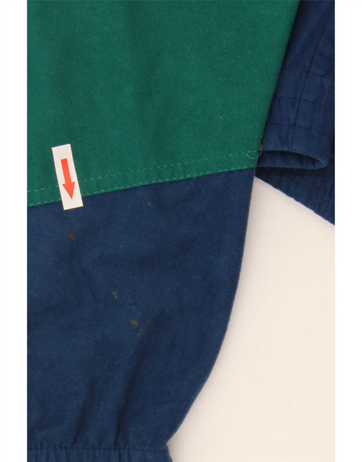 Aesse Mens Velour Chándal Top Chaqueta 2XL Azul Marino Colorblock Poliéster