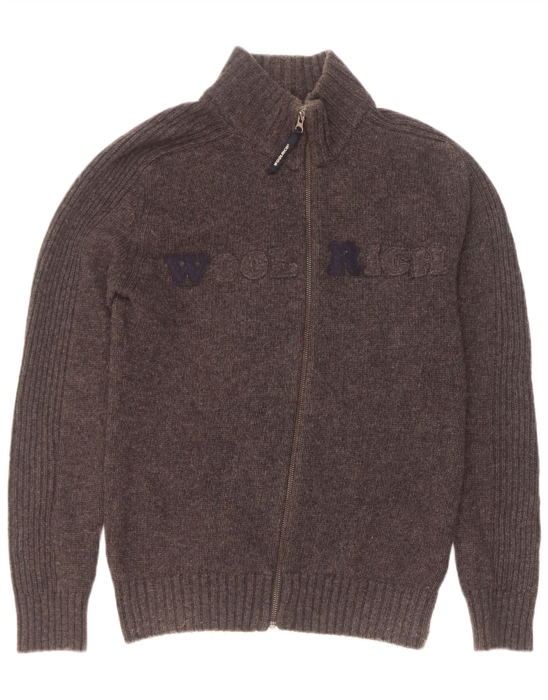 Woolrich Suéter Cárdigan Gráfico Para Hombre Gris Grande