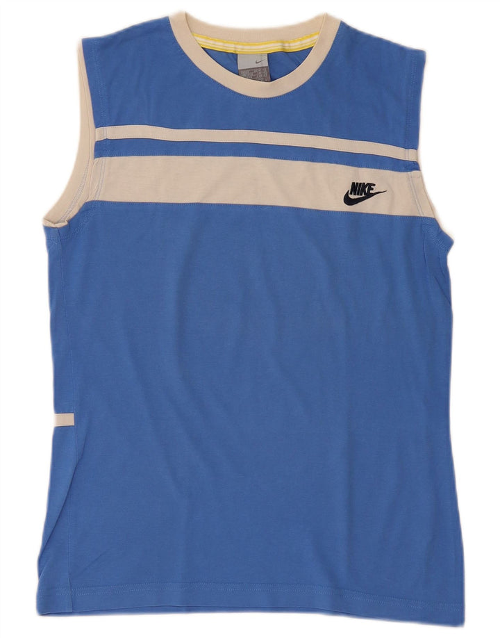 Nike - Camiseta sin mangas para hombre, talla 36/38, color azul pequeño