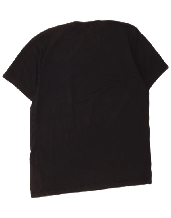 Nike Camiseta gráfica para hombre Top mediano de algodón negro