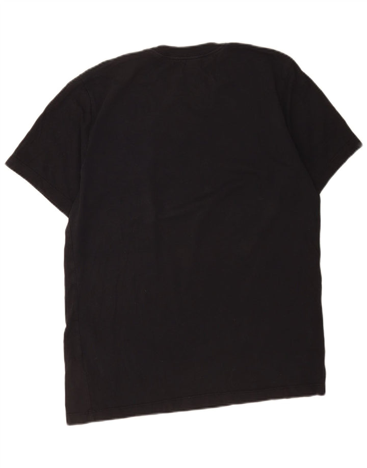Nike Camiseta gráfica para hombre Top mediano de algodón negro