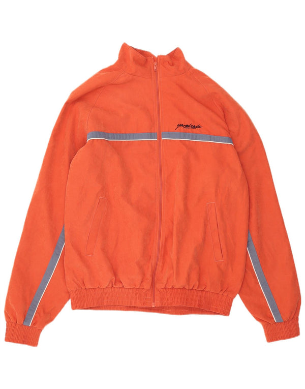 Yardsale Mens Graphic Chándal Top Chaqueta XL Naranja Colorblock Poliéster