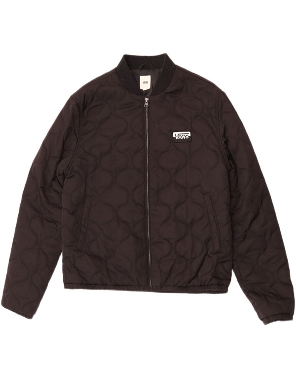 Vans Chaqueta acolchada para hombre UK 40 Grande Poliéster negro