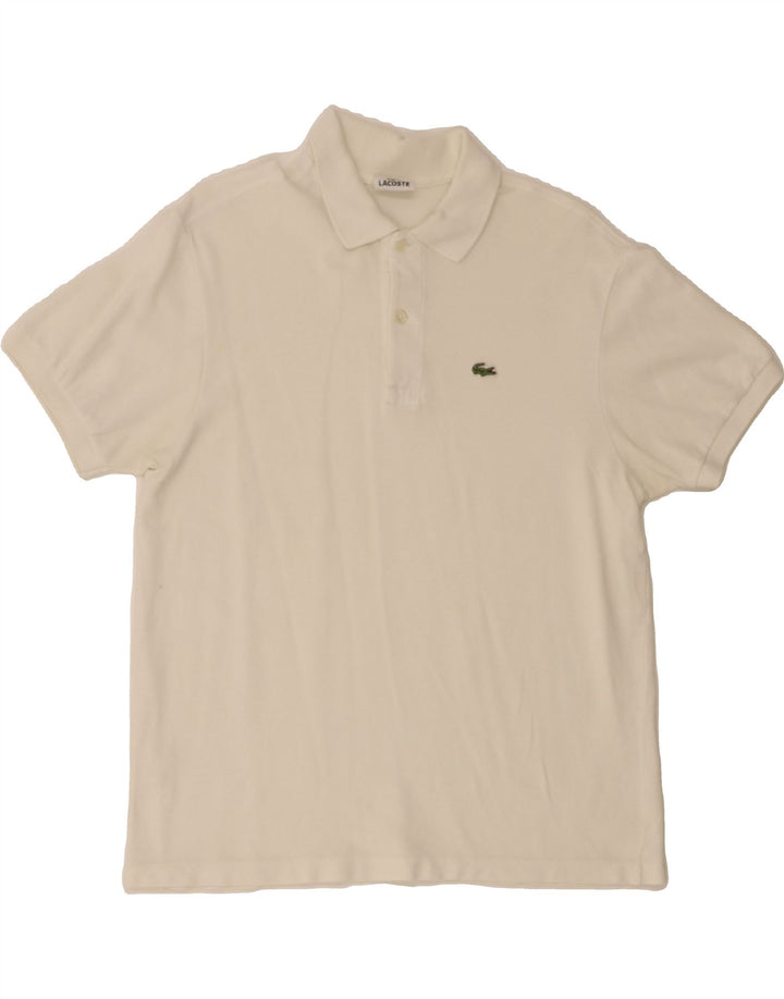 LACOSTE Boys Polo Shirt 15-16 Years White Cotton Vintage Lacoste and Second-Hand Lacoste from Messina Hembry 